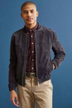 Urban Outfitters Native Youth Calder Suede Bomber Jacket,grey,s