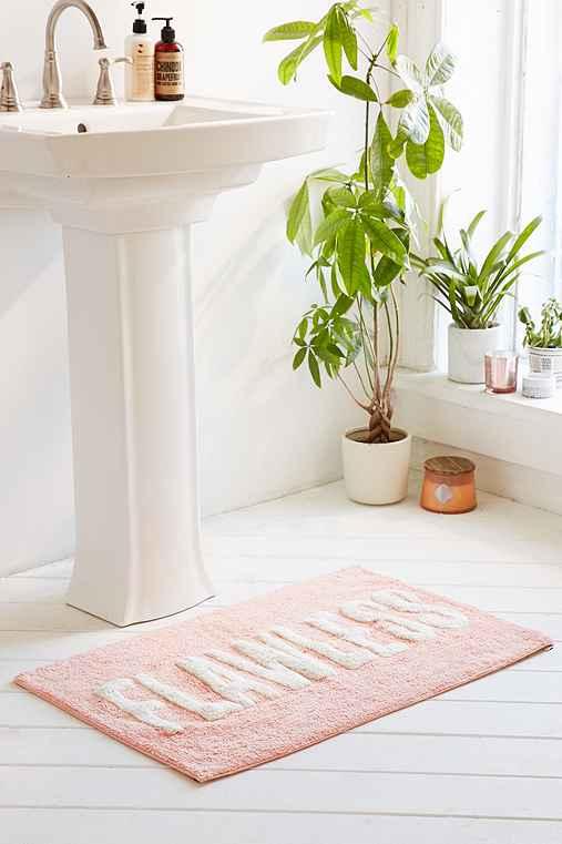 Urban Outfitters Flawless Bath Mat,peach,one Size