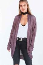 Urban Outfitters Bdg Brady Textured Cocoon Cardigan,grey Multi,s