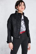 Urban Outfitters Silence + Noise Etienne Pebbled Vegan Leather Jacket