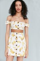 Urban Outfitters Cooperative Nanners Off-the-shoulder Cropped Top
