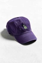 Urban Outfitters '47 Brand La Micro Logo Baseball Hat,purple,one Size