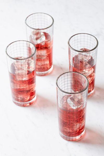Urban Outfitters Grid Glasses Set