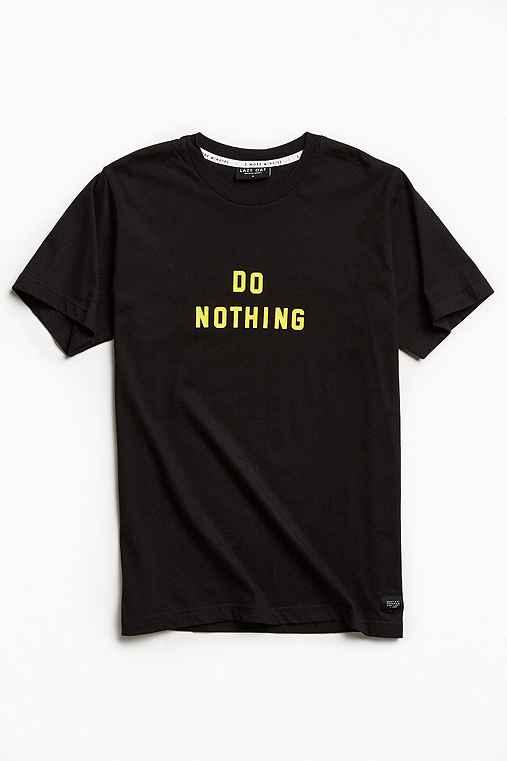 Urban Outfitters Lazy Oaf Do Nothing Tee,black,m