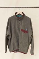 Urban Outfitters Vintage Patagonia Charcoal Fleece Pullover Jacket,assorted,one Size