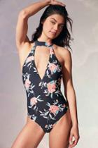 Urban Outfitters Billabong X Uo Wild Rose One-piece Swimsuit,black Multi,l