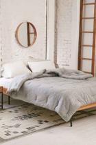 Urban Outfitters T-shirt Heathered Jersey Comforter Snooze Set,grey,king