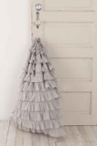 Urban Outfitters Ruffled Laundry Bag,grey,one Size
