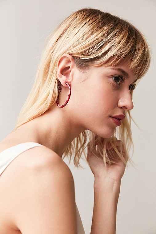 Urban Outfitters Edie Hoop Earring,red,one Size