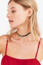 Urban Outfitters Emme Star + Stone Choker Necklace,green,one Size