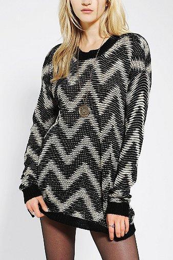 Sparkle & Fade Chevron Tunic Sweater