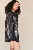 Urban Outfitters Urban Renewal Recycled Bleached German Work Shirt,black,l