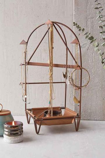 Urban Outfitters Haley Ann X Uo Triangle Jewelry Stand,brown,one Size