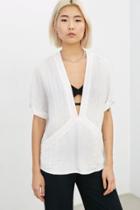 Urban Outfitters Silence + Noise Carson Plunge-front Tee