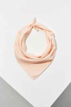 Urban Outfitters Silky Mini Square Scarf,pink,one Size