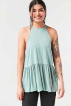 Urban Outfitters Kimchi Blue Moonchild Babydoll Tank Top,green,s