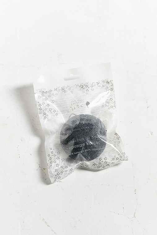 Urban Outfitters 100% Pure Charcoal Konjac Sponge,charcoal,one Size