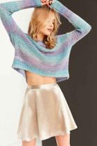 Urban Outfitters Ecote Daybreak Gradient Stripe Sweater,blue Multi,m