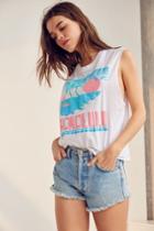 Urban Outfitters Truly Madly Deeply Honolulu Puff Print Muscle Tank Top