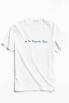 Urban Outfitters French No Regrets Tee,white,s