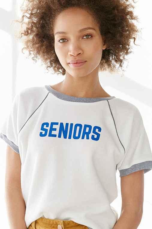 camp Collection Seniors Raglan Sweatshirt,white,xs