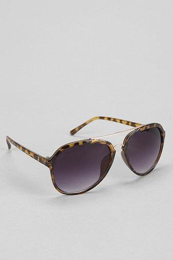 Tortoise & Gold Aviator Sunglasses