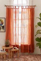Urban Outfitters Azmera Crinkle Curtain,blush,52x84