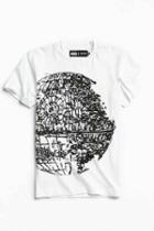 Urban Outfitters Le Fix Death Star Tee,white,m