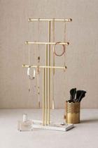 Urban Outfitters Trigem Tabletop Jewelry Stand,gold,one Size