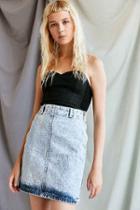 Urban Outfitters Vintage Guess Light Acid Wash Denim Skirt,assorted,one Size