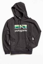 Urban Outfitters Patagonia Line Logo Hoodie Sweatshirt,black,s