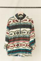 Urban Outfitters Vintage Patagonia Neutral Pattern Fleece Pullover Jacket