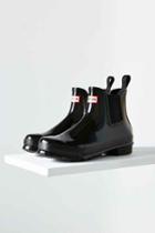 Urban Outfitters Hunter Original Chelsea Glossy Rain Boot,black,8