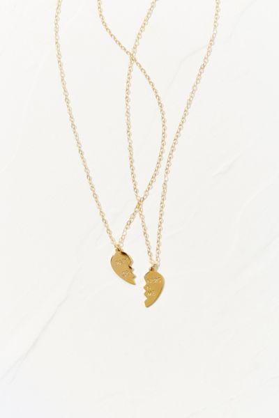 Seoul Little 14k & 24k Gold Plated Partners In Crime Friendship Necklace Set
