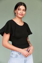 Kimchi Blue Anastasia Flutter-sleeve Tee