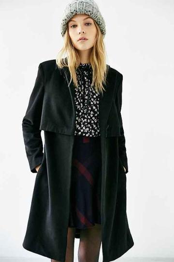 little White Lies Elsa Coat,black,m