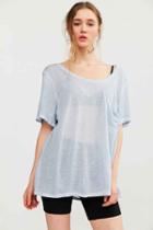 Urban Outfitters Silence + Noise Dorian Oversized Tee,blue,xs
