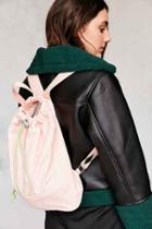 Urban Outfitters Ripstop Drawstring Backpack,pink,one Size
