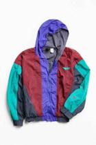 Urban Outfitters Vintage Nike Spliced Crimson '90s Prep Sport Windbreaker Jacket,blue Multi,one Size