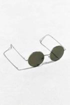 Urban Outfitters Metal Round Sunglasses,silver,one Size