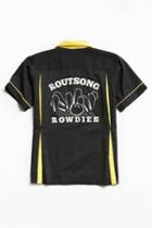 Urban Outfitters Vintage Rowdies Bowling Shirt,black,s/m