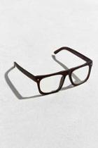 Urban Outfitters Flat Brow Readers,brown,one Size