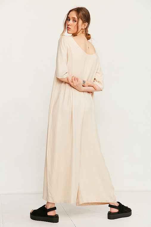 Urban Outfitters Vetiver Patti Extreme Wide-leg Jumpsuit,cream,4