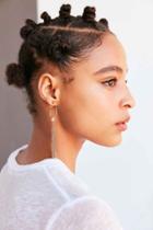 Urban Outfitters Galaxy Fringe Hoop Earring,gold,one Size