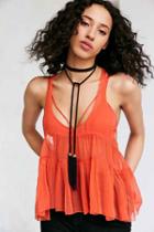 Urban Outfitters Vanessa Mooney Memphis Wrap Choker Necklace,black,one Size