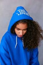 Urban Outfitters Silence + Noise Skelelover Hoodie Sweatshirt,blue,s