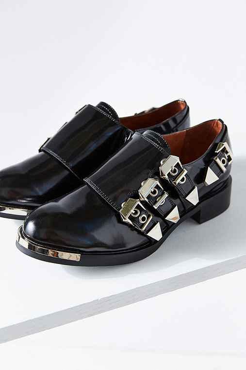 Urban Outfitters Jeffrey Campbell Kelmore Monk Strap Shoe,black,8