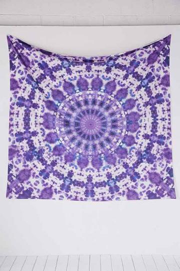 Urban Outfitters Magical Thinking Kasi Tie-dye Tapestry,purple,one Size