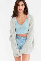 Urban Outfitters Bdg Ivy Open Cardigan,ivory,l