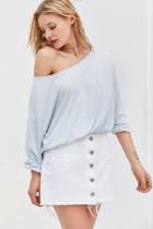 Urban Outfitters Silence + Noise Free Bird Dolman-sleeve Off-the-shoulder Top